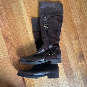 Suede & Leather Chocolate Brown Rockport Boots